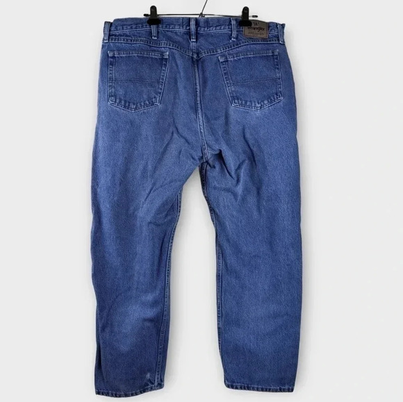 Wrangler Mens Straight Jeans Size 42 x 32 Blue Denim 100% Cotton Pocket - Picture 7 of 12